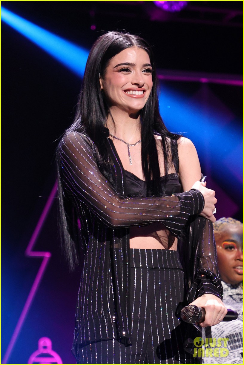 charli damelio performs with sister dixie damelio at z100 jingle ball 12