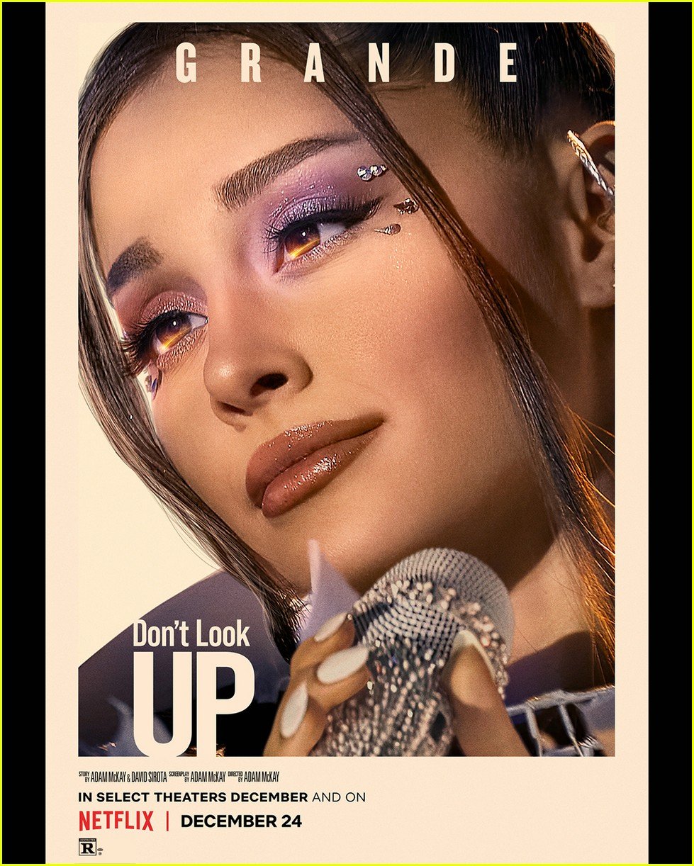 jennifer lawrence ariana grande more featured on new dont look up posters 01