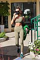 kendall jenner hailey bieber show off it physiques leaving pilates class 17