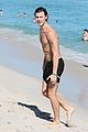 shawn mendes shows off his shirtless bod at the beach 03