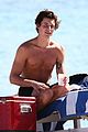 shawn mendes shows off his shirtless bod at the beach 04