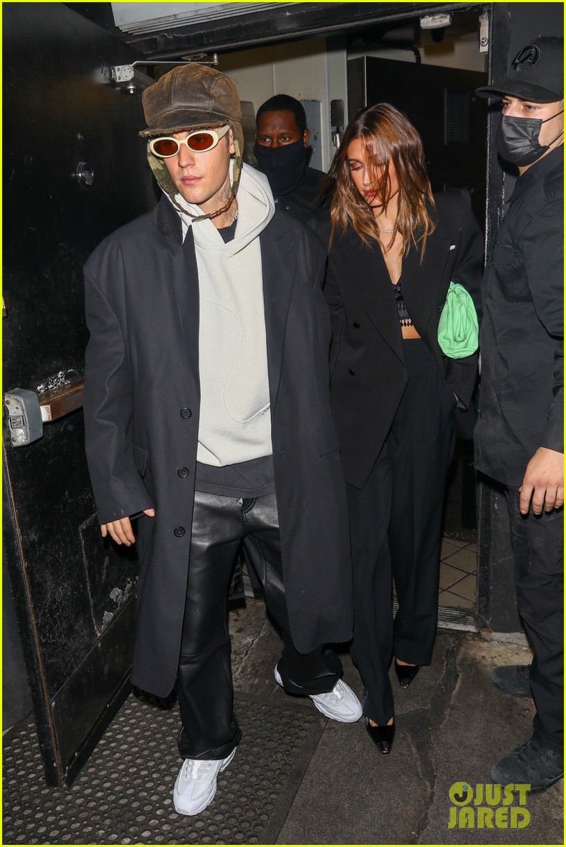 justin bieber night out with hailey bieber 02