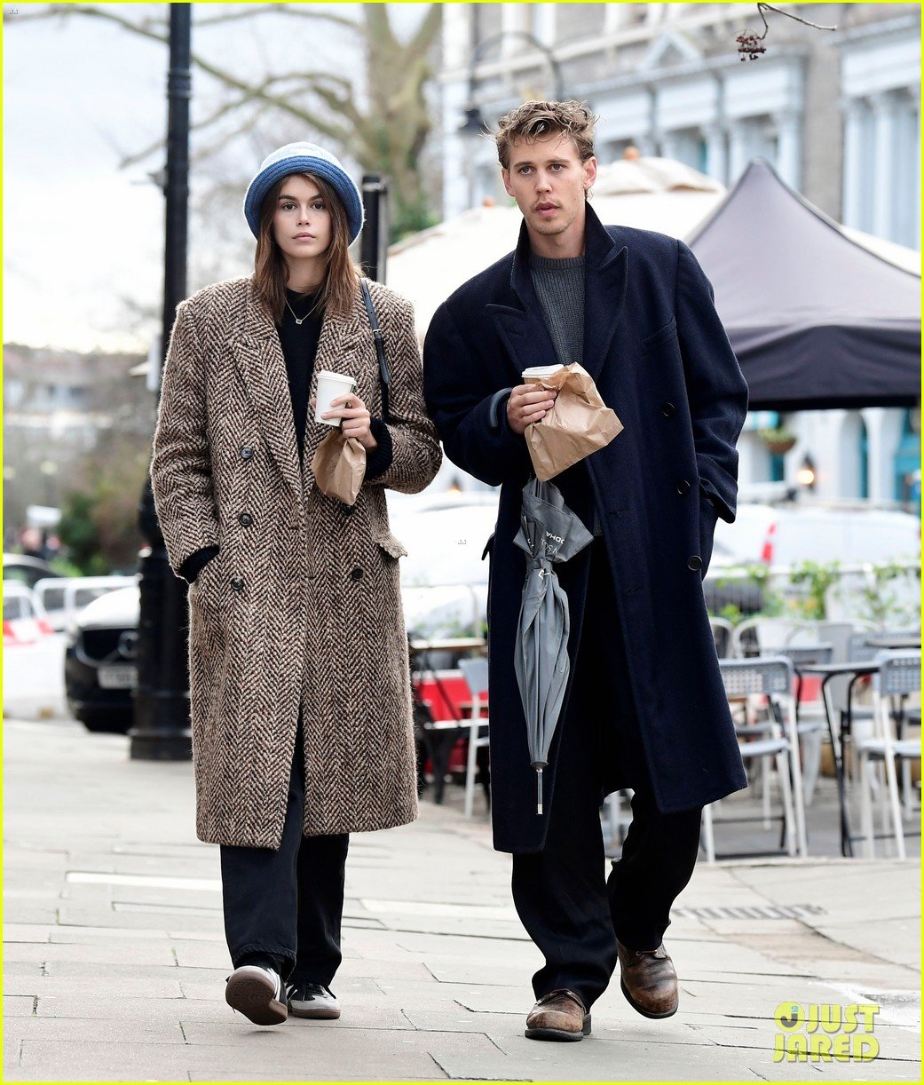 Full Sized Photo of kaia gerber austin butler couple up for valentines ...