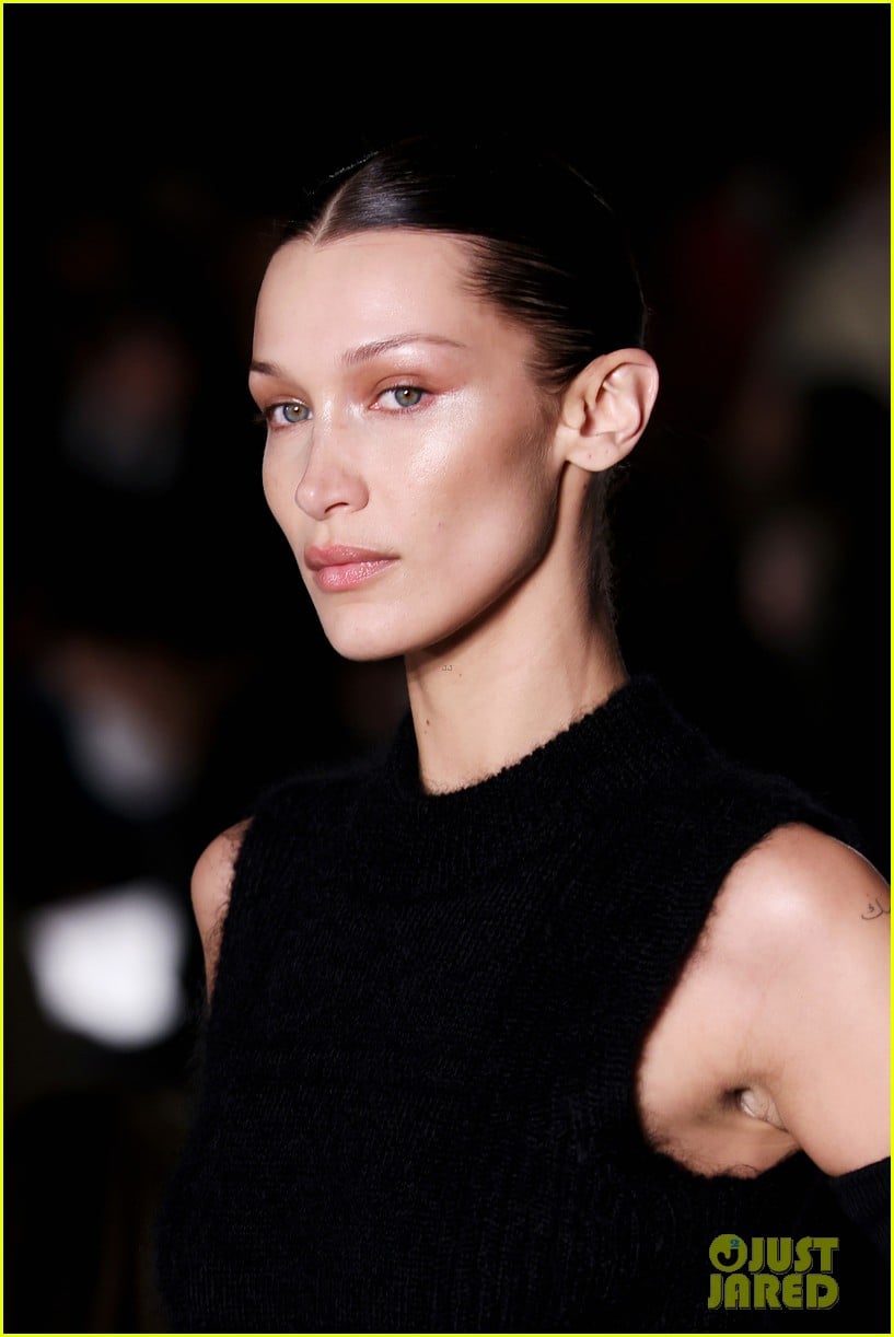 Full Sized Photo of gigi bella hadid pull double duty at moschino max