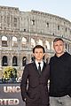 tom holland joins director for uncharted rome photo call 02