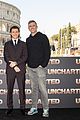 tom holland joins director for uncharted rome photo call 04