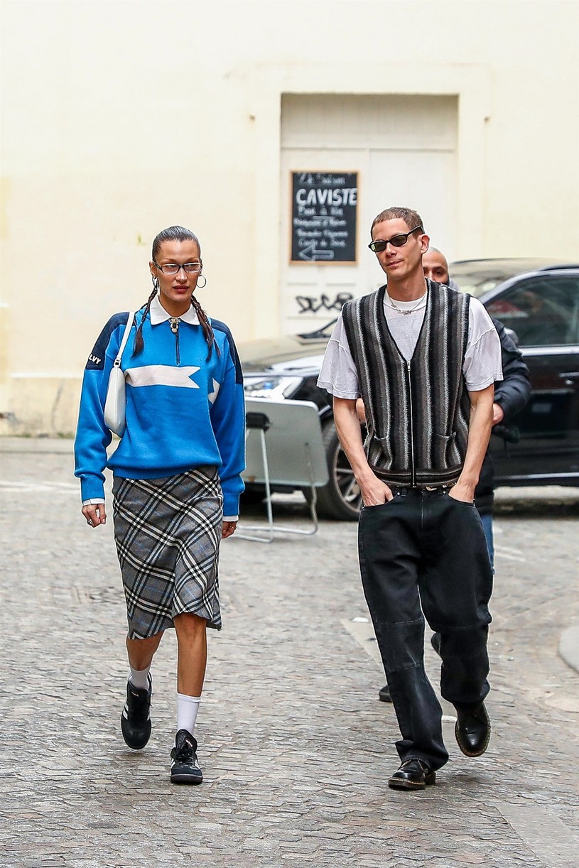 Full Sized Photo of bella hadid marc kalman out in paris lunch pics 21