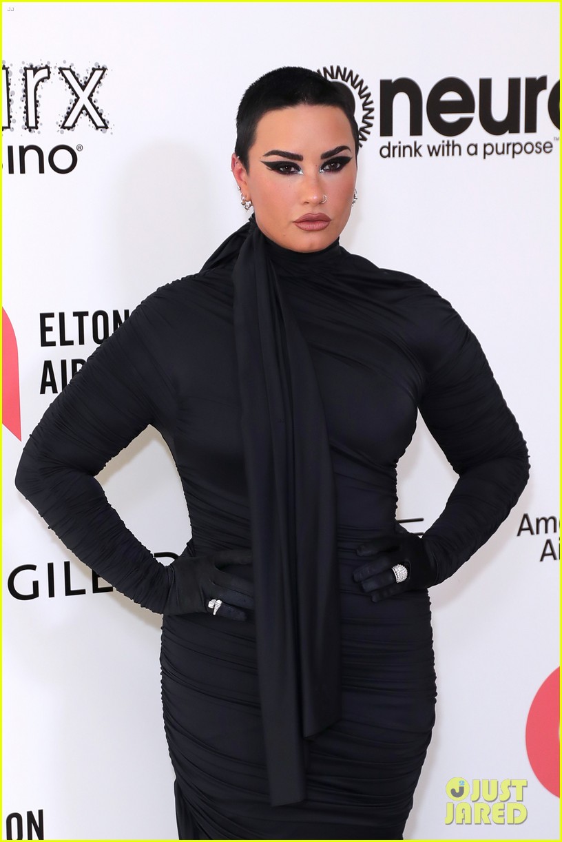 Full Sized Photo of demi lovato lucy hale more attend elton johns
