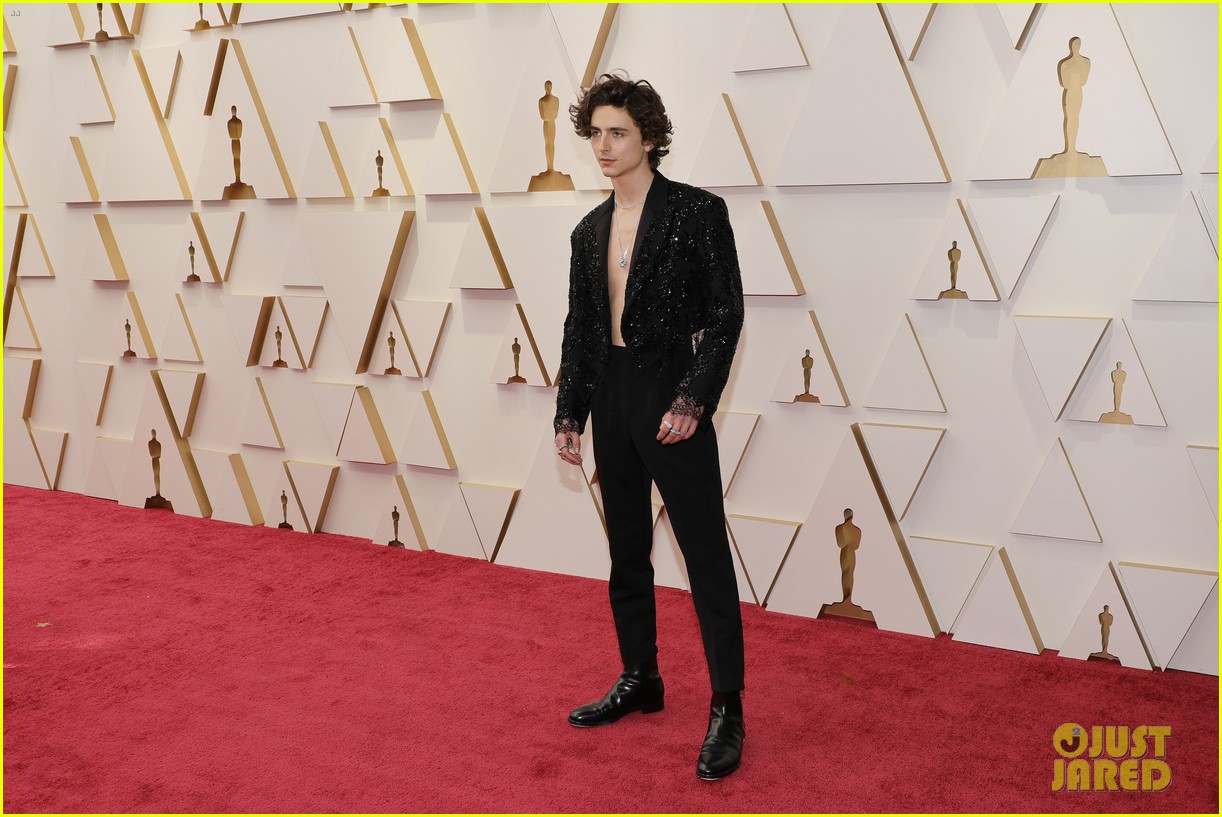 Timothee Chalamet Goes For Shirtless Look at Oscars 2022!: Photo 1343010, 2022  Oscars, Timothee Chalamet Pictures
