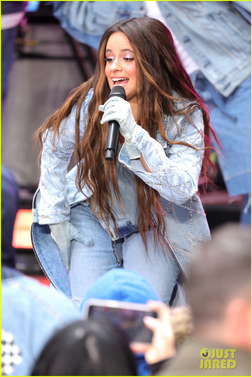 Camila Cabello Wears an All Denim Look While Bringing 'Familia' To ...