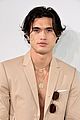 new couple charles melton chase sui wonders attend thom browne fashion show 30