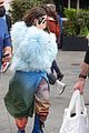 dove cameron wears fluffy blue jacket while out in london 11