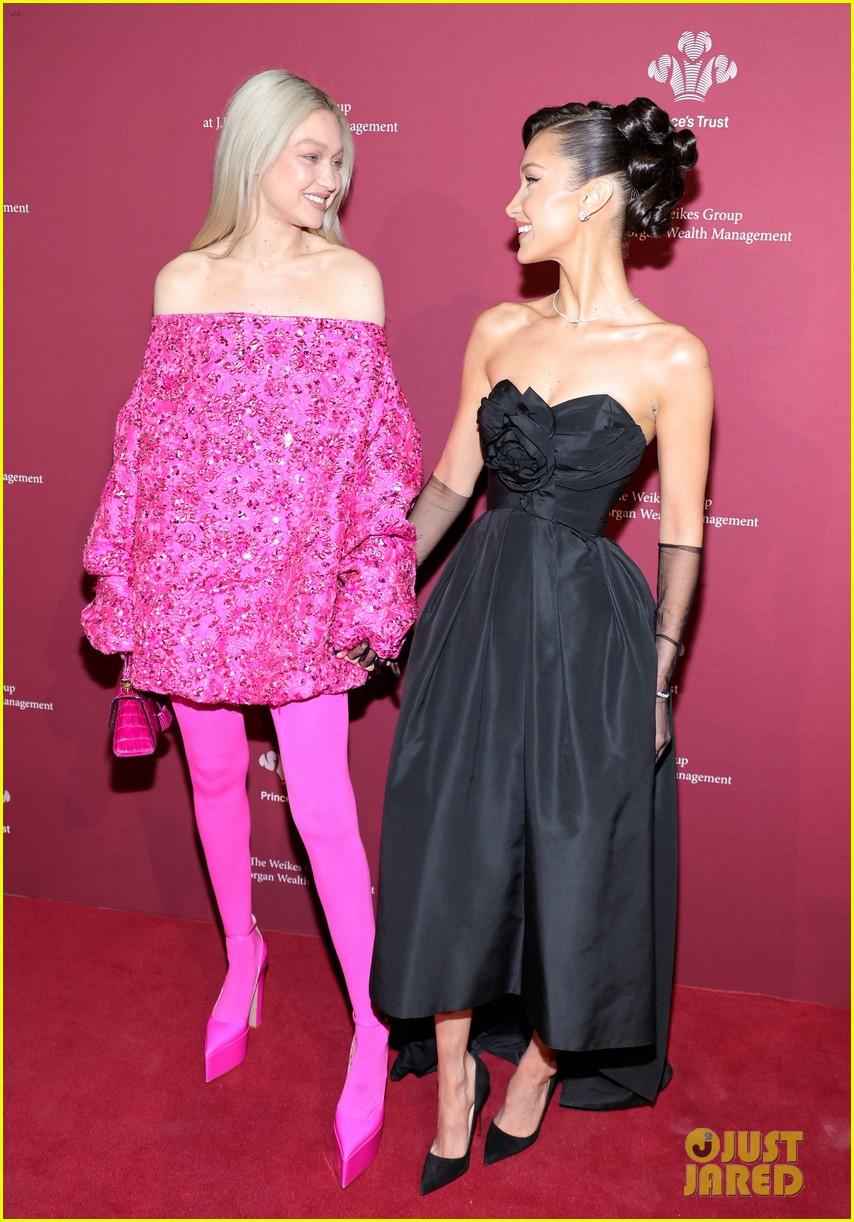 Gigi Hadid Rocks All Pink Look at Prince's Trust Gala with Bella