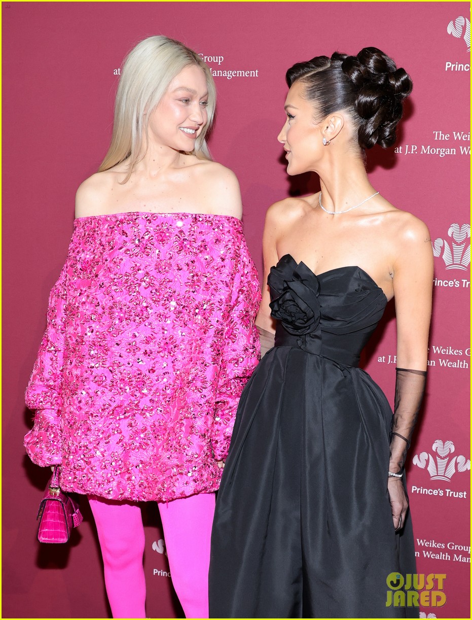 Gigi Hadid Rocks All Pink Look at Prince's Trust Gala with Bella