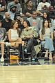 kendall jenner kylie jenner sit courtside at game 16