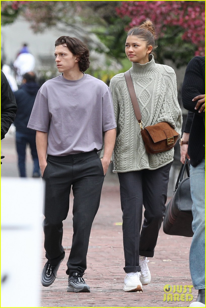 Full Sized Photo of zendaya tom holland spotted out in boston see the ...