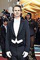 ansel elgort shares a moment with adrien brody on the met gala steps 08