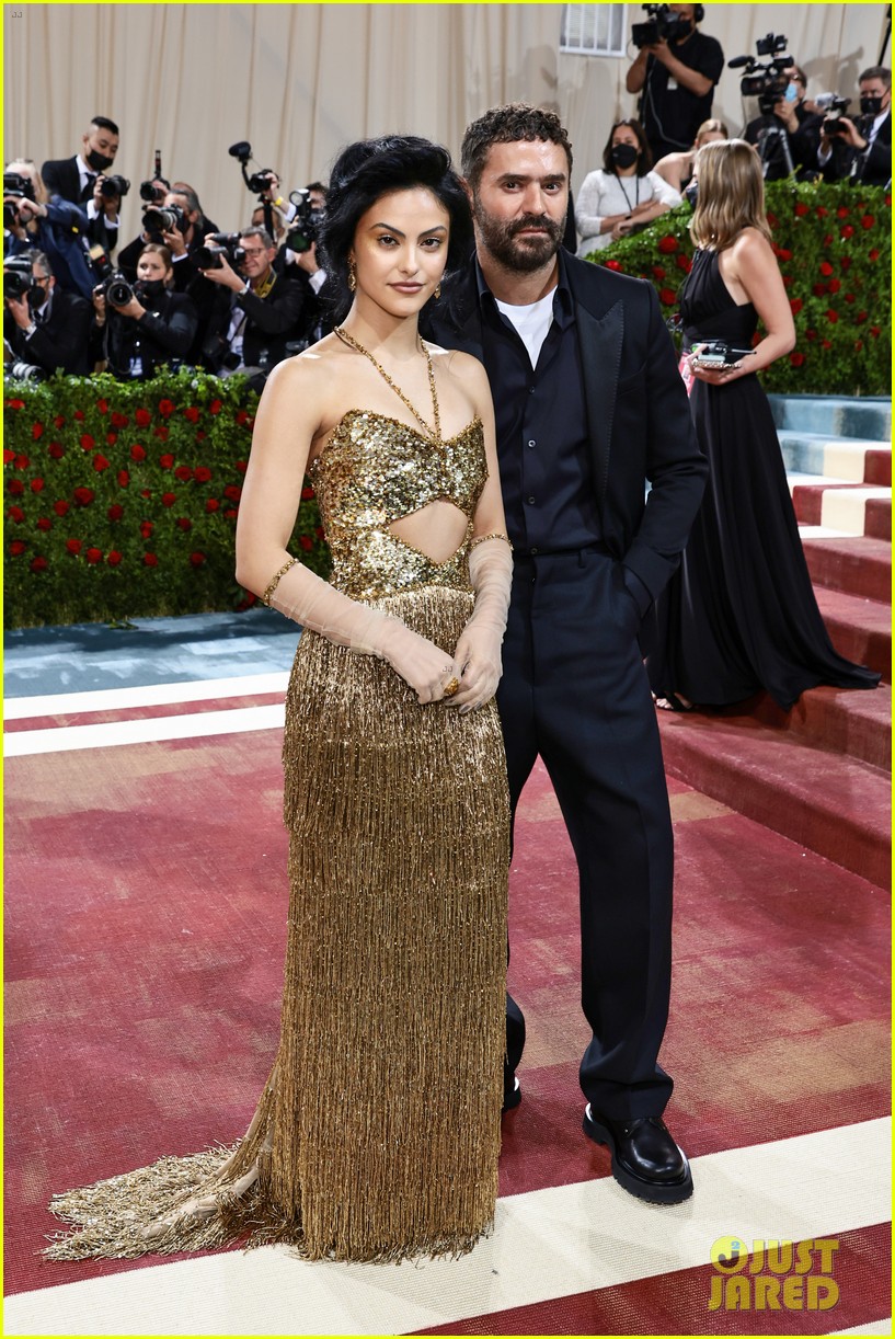 Camila Mendes Brings Some Gold Fringe to the Met Gala 2022 Photo