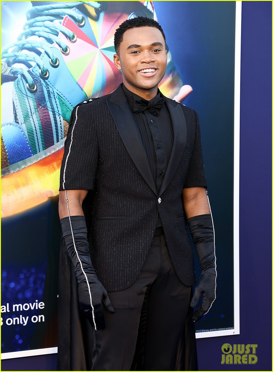 chosen jacobs wears a cape to sneakerella premiere with lexi underwood more 10