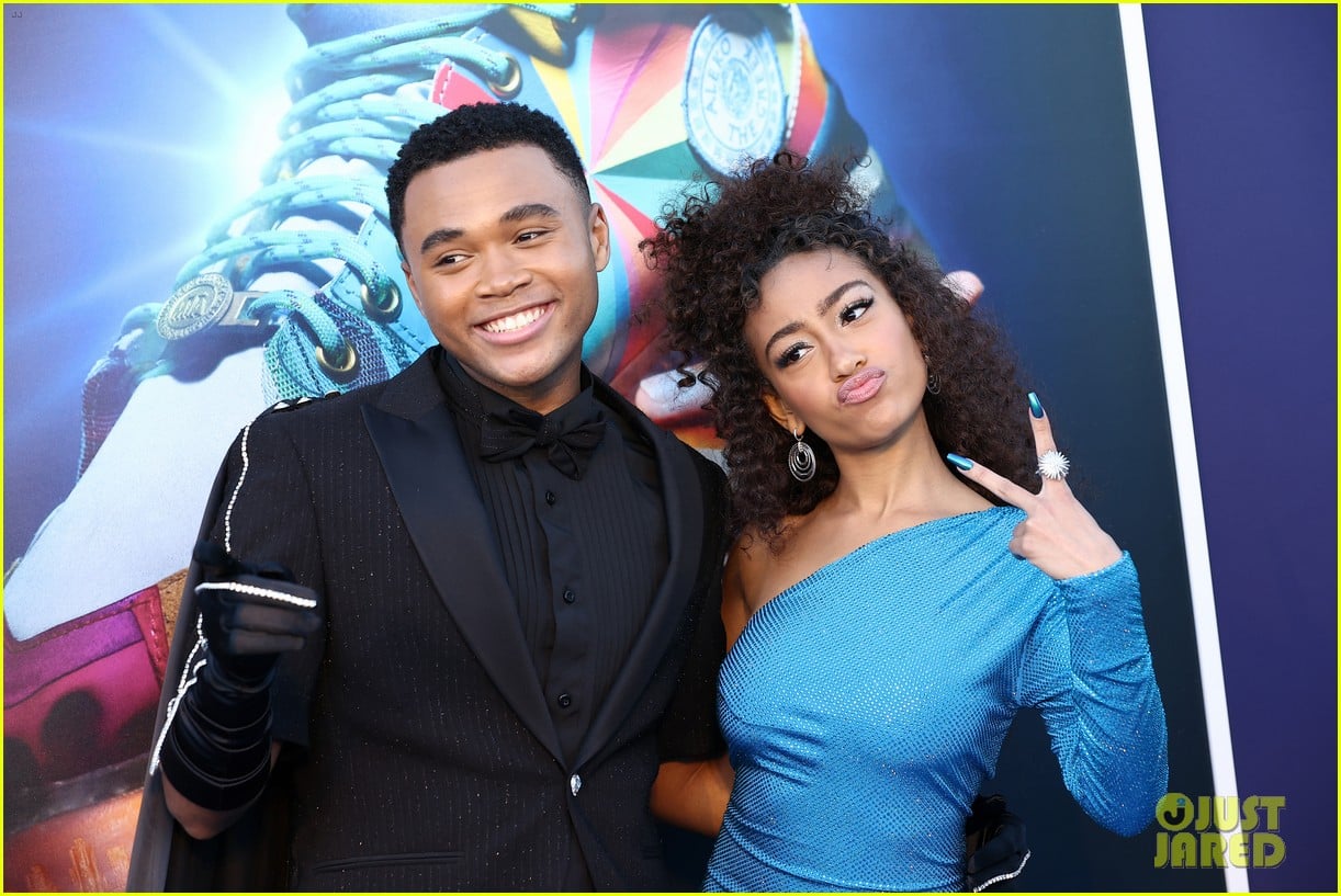 chosen jacobs wears a cape to sneakerella premiere with lexi underwood more 18