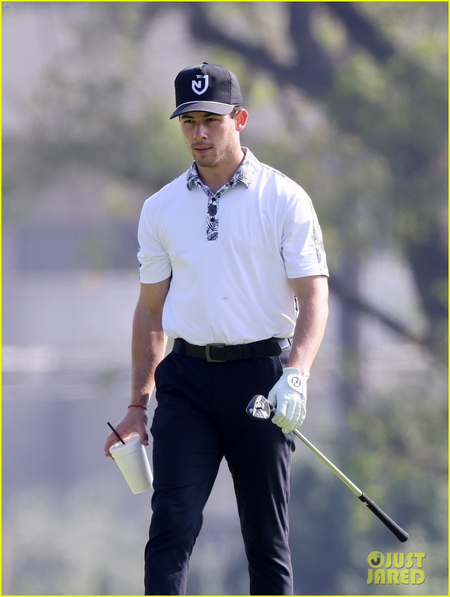 Nick Jonas Enjoys An Afternoon on the Golf Course Photo 1347964