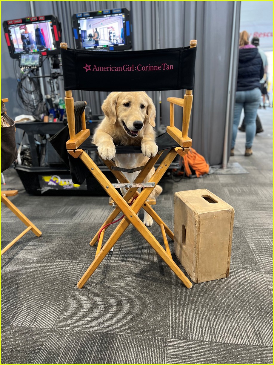 first look photos of miya cech sister kai on the set of american girl corinne 01