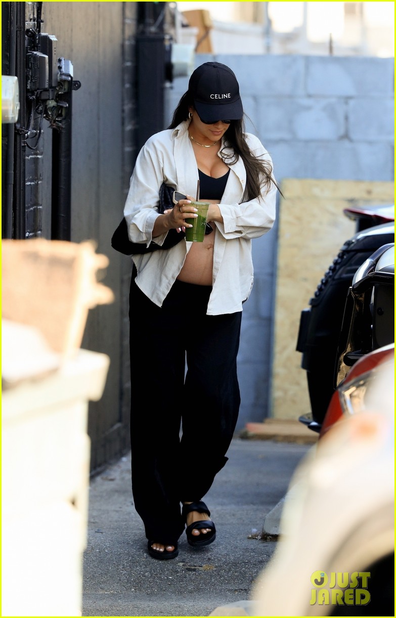 shay mitchell wears sports bra appointment in santa monica 22