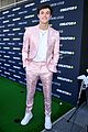 griffin johnson wears pink suit to diamond in the rough with samantha boscarino 11