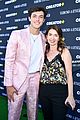 griffin johnson wears pink suit to diamond in the rough with samantha boscarino 13