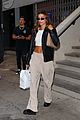 hailey bieber keeps cool in nyc 01