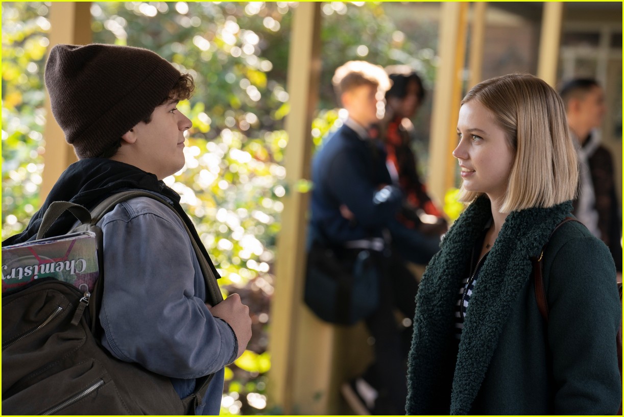 Gaten Matarazzo And Angourie Rice Almost Kiss In Honor Society Trailer Watch Now Photo