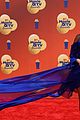 vanessa hudgens blue dress wind hits right mtv awards 28
