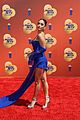 vanessa hudgens blue dress wind hits right mtv awards 41