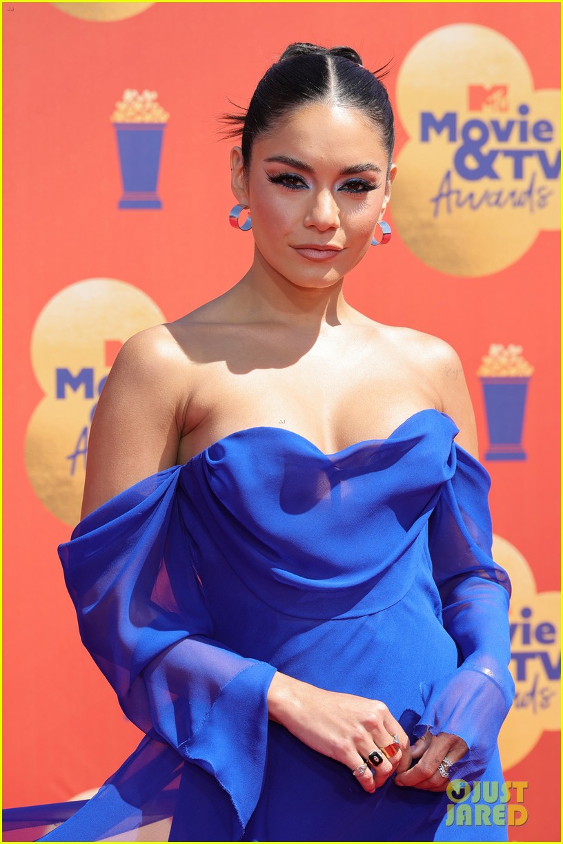 Vanessa Hudgens Stuns In Bold Blue Ahead of Hosting MTV Movie & TV