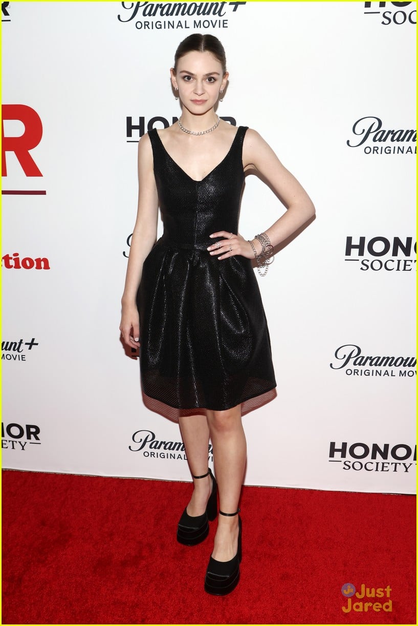 Angourie Rice Suits Up for 'Honor Society' Premiere with Armani Jackson ...