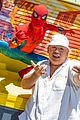 jacob batalon meets spiderman at avengers campus 04