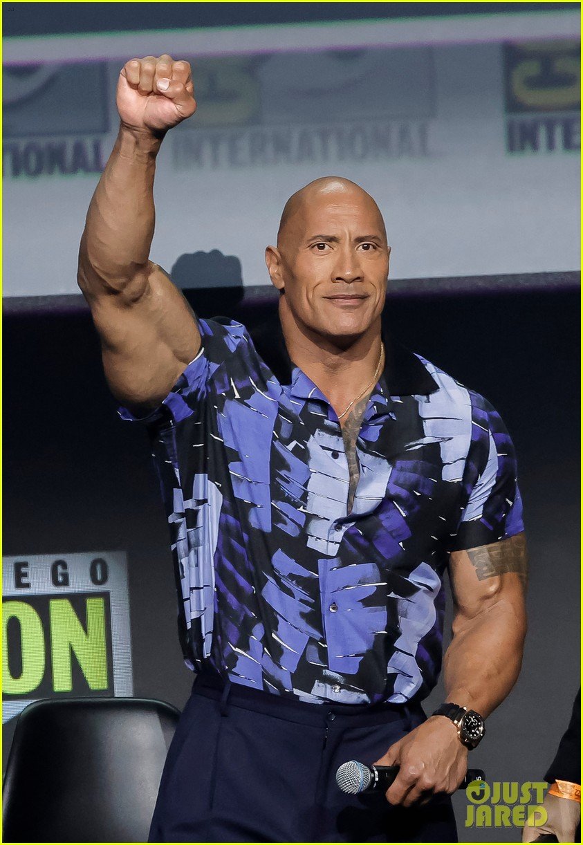 Full Sized Photo of dwayne johnson black adam at comic con 12 | Noah