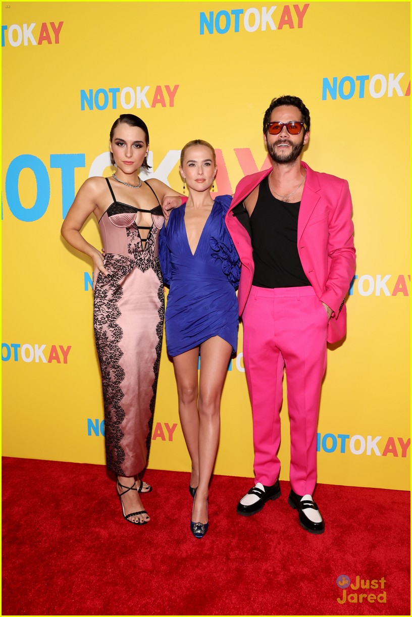 Full Sized Photo of dylan obrien wears hot pink suit to not okay