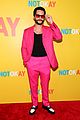 dylan obrien wears hot pink suit to not okay premiere with zoey deutch 21