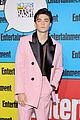 shazams jack dylan grazer asher angel go pink for ew comic con party 32