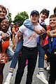 cast of heartstopper walk in the london pride parade 12