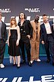 joey king gets squished between brad pitt aaron taylor johnson at premiere 03