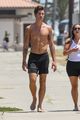 shawn mendes goes shirtless for walk with friends 10