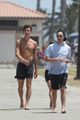 shawn mendes goes shirtless for walk with friends 13