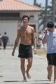 shawn mendes goes shirtless for walk with friends 17