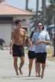 shawn mendes goes shirtless for walk with friends 18