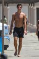 shawn mendes goes shirtless for walk with friends 22