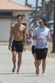 shawn mendes goes shirtless for walk with friends 32