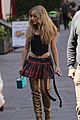 sabrina carpenter rocks gold thigh high boots in london outing 03