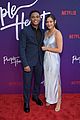chosen jacobs shows off sofia carson at purple hearts screening 03
